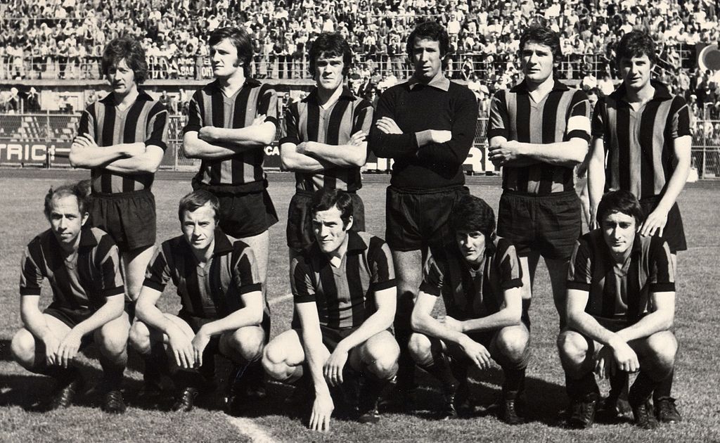 Pirola (terzo da sinistra in basso)- Atalanta 1971-72