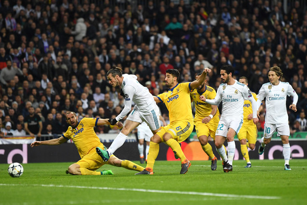 Bale contro la Juventus in Champions