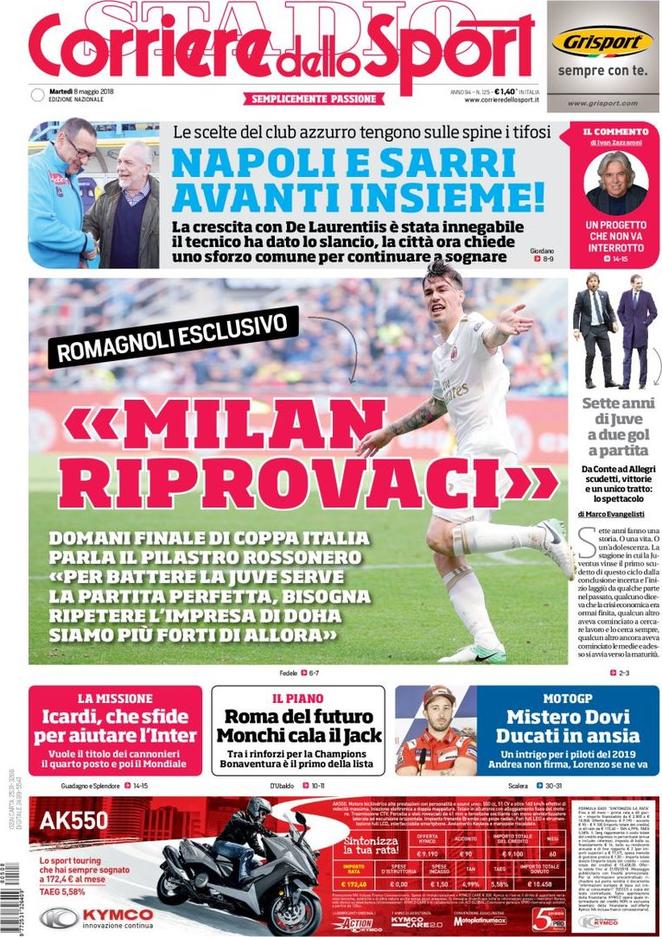 Corriere Sport martedì 8 maggio