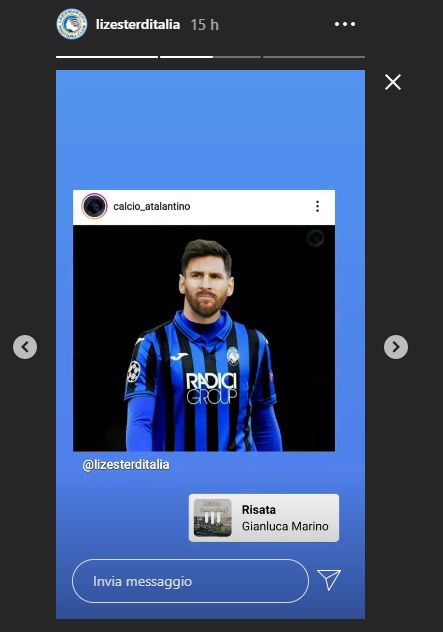 Atalanta Messi Lizester d’Italia
