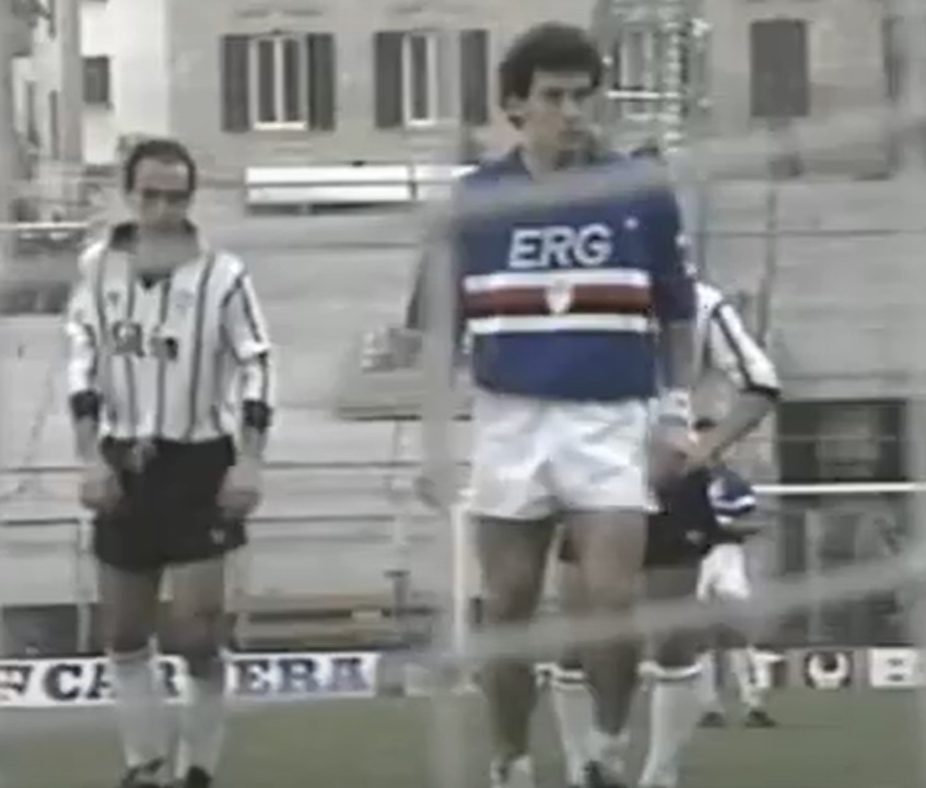 Vialli Coppa Italia 8 febbraio 1989 semifinale di ritorno vs Atalanta rigore