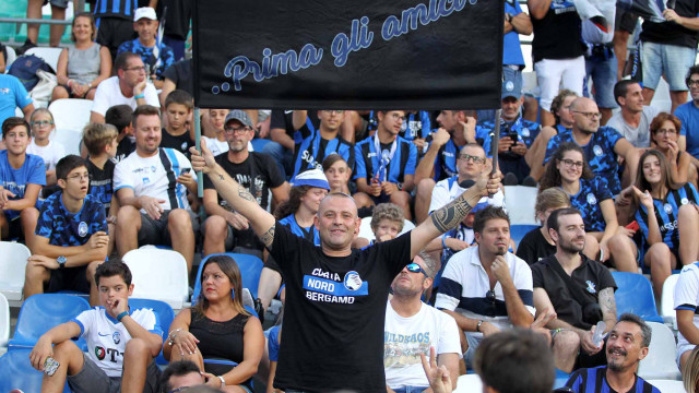 PH. ALBERTO. MARIANI Reggio Emilia 23 -08 -2018- PRELIMINARI EUROPA LEAGUE 2018-19 , ATALANTA - COPENAGHEN .ALBERTO MARIANI - SILPRESS Nella foto - TIFOSI ATALANTA ALLO STADIO MAPPEI DI Reggio Emilia