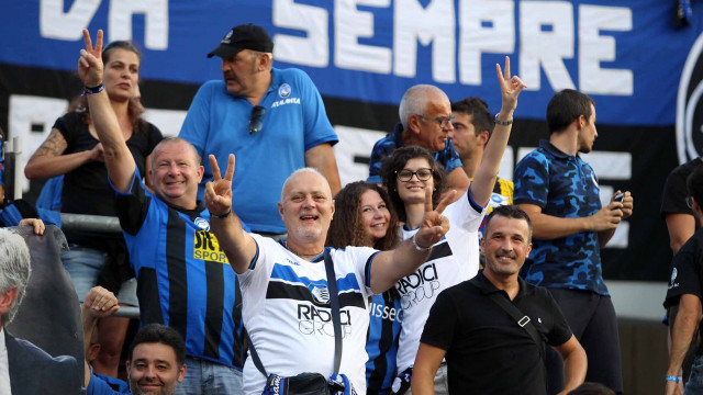 PH. ALBERTO. MARIANI Reggio Emilia 23 -08 -2018- PRELIMINARI EUROPA LEAGUE 2018-19 , ATALANTA - COPENAGHEN .ALBERTO MARIANI - SILPRESS Nella foto - TIFOSI ATALANTA ALLO STADIO MAPPEI DI Reggio Emilia