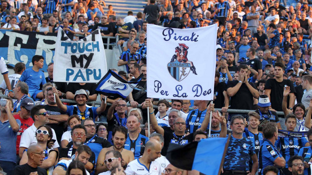 PH. ALBERTO. MARIANI Reggio Emilia 23 -08 -2018- PRELIMINARI EUROPA LEAGUE 2018-19 , ATALANTA - COPENAGHEN .ALBERTO MARIANI - SILPRESS Nella foto - TIFOSI ATALANTA ALLO STADIO MAPPEI DI Reggio Emilia