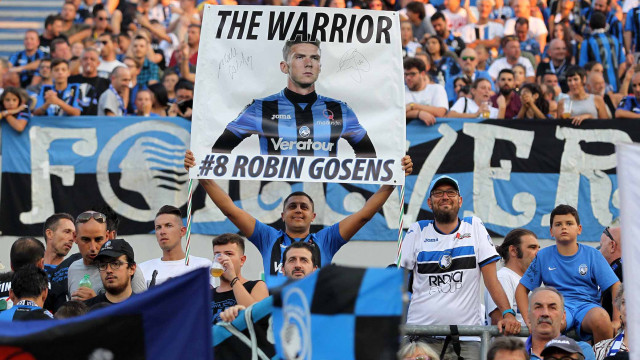 PH. ALBERTO. MARIANI Reggio Emilia 23 -08 -2018- PRELIMINARI EUROPA LEAGUE 2018-19 , ATALANTA - COPENAGHEN .ALBERTO MARIANI - SILPRESS Nella foto - TIFOSI ATALANTA ALLO STADIO MAPPEI DI Reggio Emilia