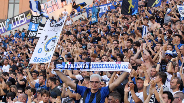 PH. ALBERTO. MARIANI Reggio Emilia 23 -08 -2018- PRELIMINARI EUROPA LEAGUE 2018-19 , ATALANTA - COPENAGHEN .ALBERTO MARIANI - SILPRESS Nella foto - TIFOSI ATALANTA ALLO STADIO MAPPEI DI Reggio Emilia