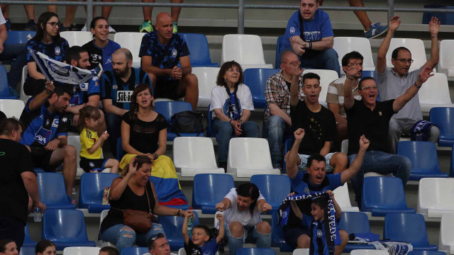 PH. ALBERTO. MARIANI Reggio Emilia 23 -08 -2018- PRELIMINARI EUROPA LEAGUE 2018-19 , ATALANTA - COPENAGHEN .ALBERTO MARIANI - SILPRESS Nella foto - TIFOSI ATALANTA ALLO STADIO MAPPEI DI Reggio Emilia