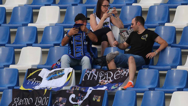 PH. ALBERTO. MARIANI Reggio Emilia 23 -08 -2018- PRELIMINARI EUROPA LEAGUE 2018-19 , ATALANTA - COPENAGHEN .ALBERTO MARIANI - SILPRESS Nella foto - TIFOSI ATALANTA ALLO STADIO MAPPEI DI Reggio Emilia