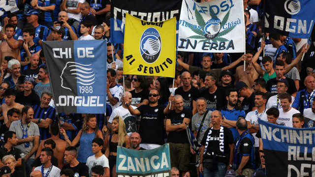 PH. ALBERTO. MARIANI Reggio Emilia 23 -08 -2018- PRELIMINARI EUROPA LEAGUE 2018-19 , ATALANTA - COPENAGHEN .ALBERTO MARIANI - SILPRESS Nella foto - TIFOSI ATALANTA ALLO STADIO MAPPEI DI Reggio Emilia