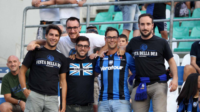 PH. ALBERTO. MARIANI Reggio Emilia 23 -08 -2018- PRELIMINARI EUROPA LEAGUE 2018-19 , ATALANTA - COPENAGHEN .ALBERTO MARIANI - SILPRESS Nella foto - TIFOSI ATALANTA ALLO STADIO MAPPEI DI Reggio Emilia