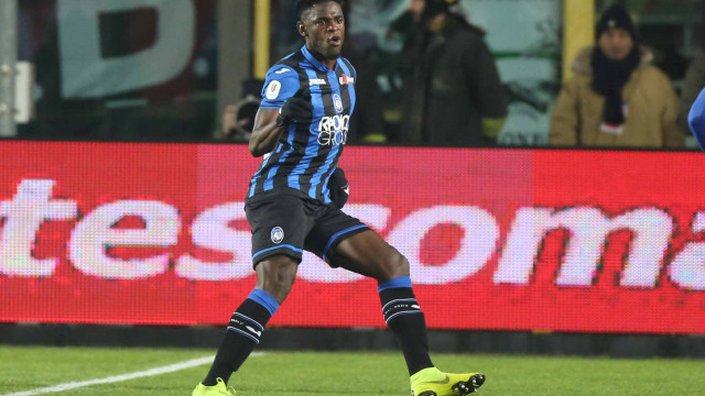 Duvan Zapata. Esultanza goal 2-0
Bergamo 30 / 01 /, 2019 Quarti di filale Tim Cup 2018-19
Atalanta / Juventus
ph Alberto Mariani / Silpress