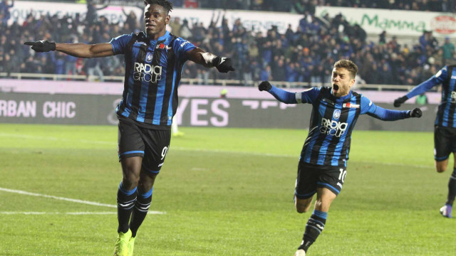 Duvan Zapata. Esultanza Goal 3-0
Bergamo 30 / 01 /, 2019 Quarti di filale Tim Cup 2018-19
Atalanta / Juventus
ph Alberto Mariani / Silpress