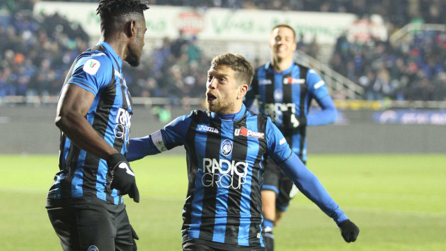 Duvan Zapata. Esultanza Goal 3-0
Bergamo 30 / 01 /, 2019 Quarti di filale Tim Cup 2018-19
Atalanta / Juventus
ph Alberto Mariani / Silpress