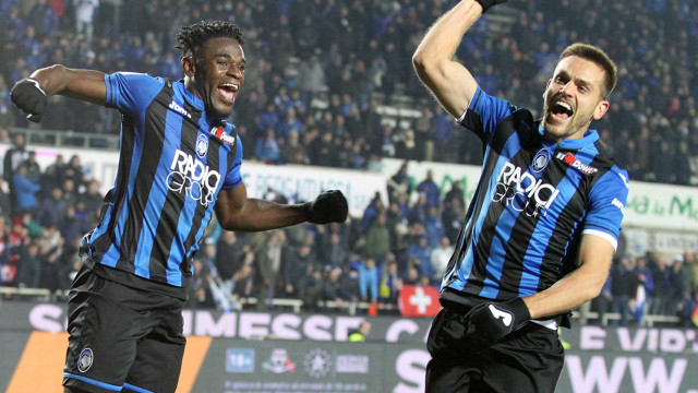 Esultanza fine partita di Zapata e Toloi
Bergamo 30 / 01 /, 2019 Quarti di filale Tim Cup 2018-19
Atalanta / Juventus
ph Alberto Mariani / Silpress