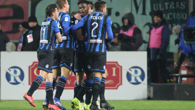 Duvan Zapata. Esultanza goal 2-0
Bergamo 30 / 01 /, 2019 Quarti di filale Tim Cup 2018-19
Atalanta / Juventus
ph Alberto Mariani / Silpress