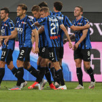 Bergamo. 02 Luglio 2020 Campionato serie A Tim 2019 - 2020 stadio Gewiss Stadioum 29 giornata
Atalanta - Napoli
Ph Moroni / Silpress nella foto , esultanza goal 1-0 Gosens atalanta