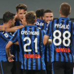 Bergamo. 02 Luglio 2020 Campionato serie A Tim 2019 - 2020 stadio Gewiss Stadioum 29 giornata
Atalanta - Napoli
Ph Moroni / Silpress nella foto , esultanza goal 1-0 Gosens