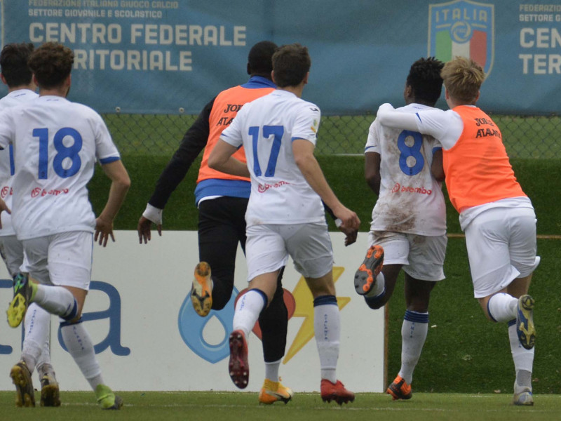 FIORENTINA PRIMAVERA - ATALANTA PRIMAVERA 17-02-2021 ESULTANZA DI GYABUAA. GALASSI SILVANO/SILPRESS