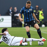 Db Bergamo 01/10/2023 - campionato di calcio serie A / Atalanta-Juventus / foto Daniele Buffa/Image Sport
nella foto: Teun Koopmeiners-Weston Mckennie atalanta-juventus
